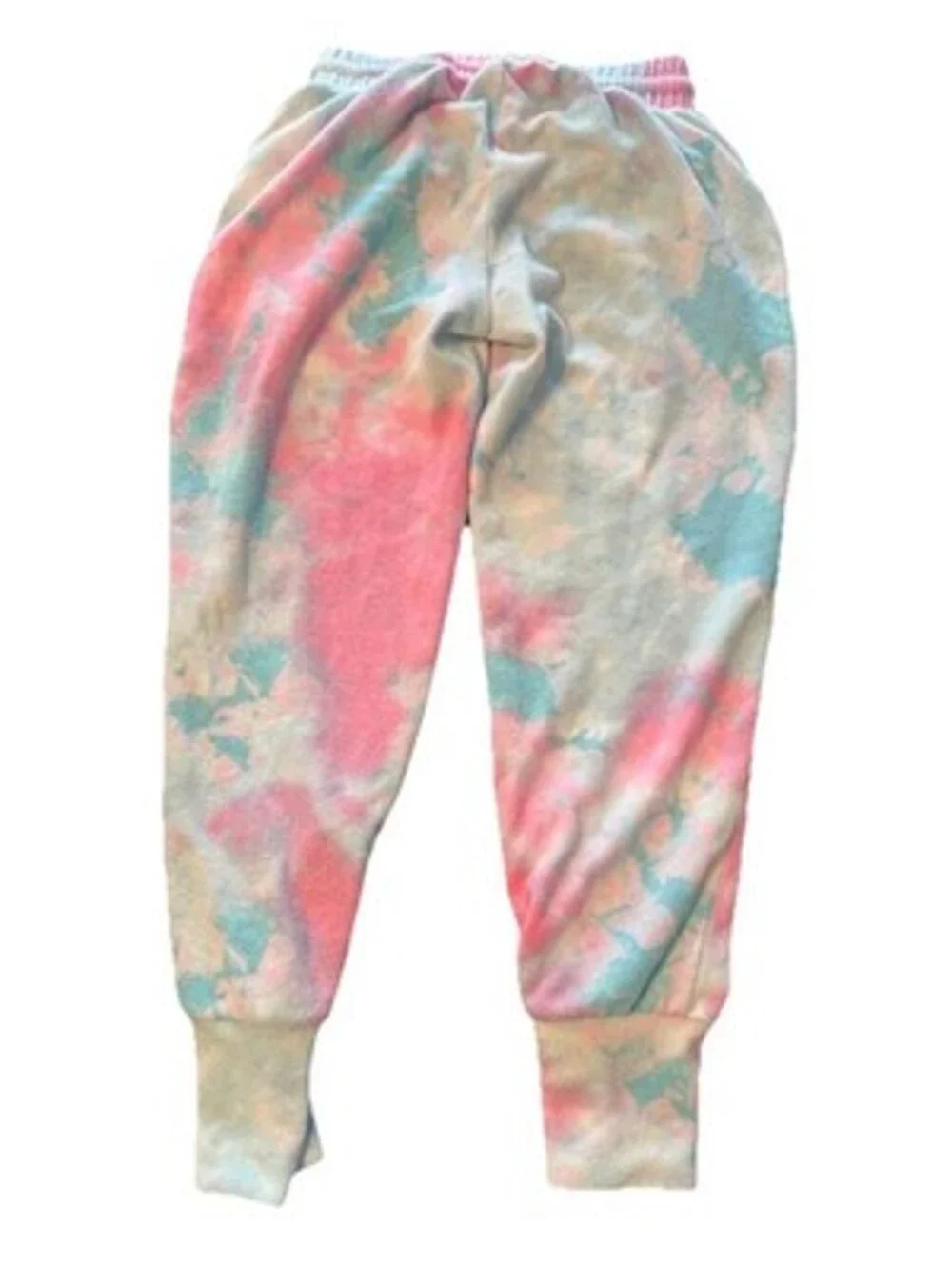 FRESHMAN GIRL'S 2 PC SET TOP & PANTS SIZE 7/8 Tie Dye Fleece Pullover Pink